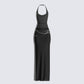 Marcel Black Halter Maxi Dress 3d product front