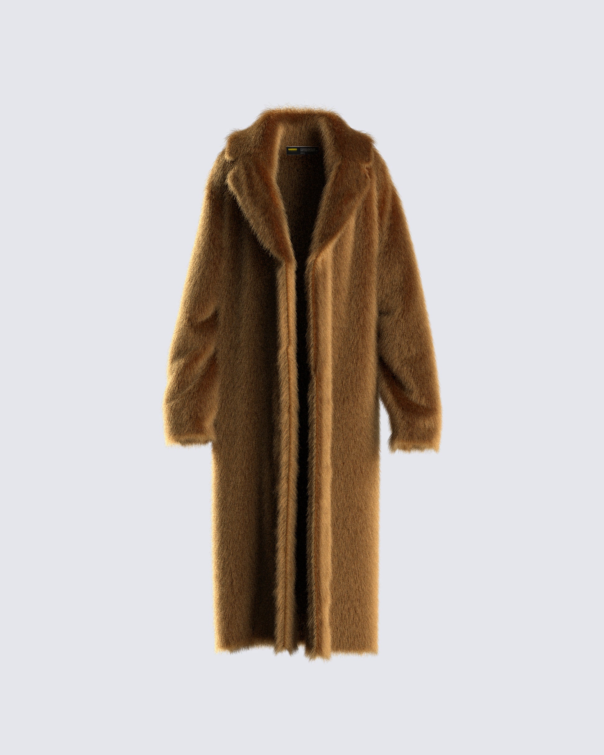 Parker Camel Vegan Fur Coat product front