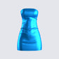 Ainsley Blue Metallic Mini Dress 3d product front