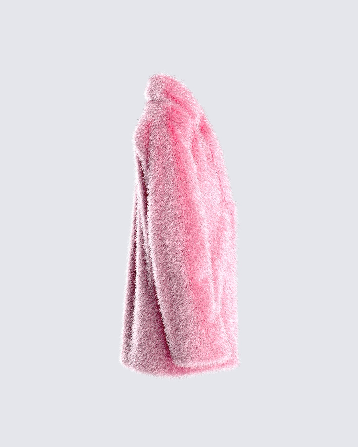 Nicole Pink Vegan Fur Coat