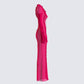 Florence Magenta Mesh Maxi Dress
