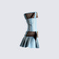 Cambry Blue Pleated Denim Dress