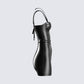 Alara Black Vegan Leather Dress