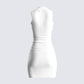 Lauren White Rib Mini Dress