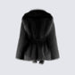 Victoria Black Fur Coat