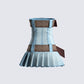 Cambry Blue Pleated Denim Dress