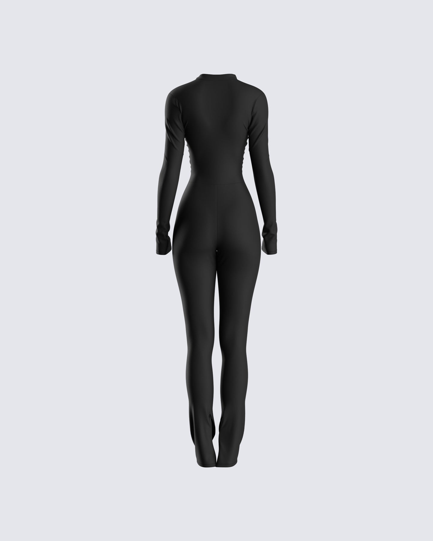 Brianna Black Zip Up Jumpsuit