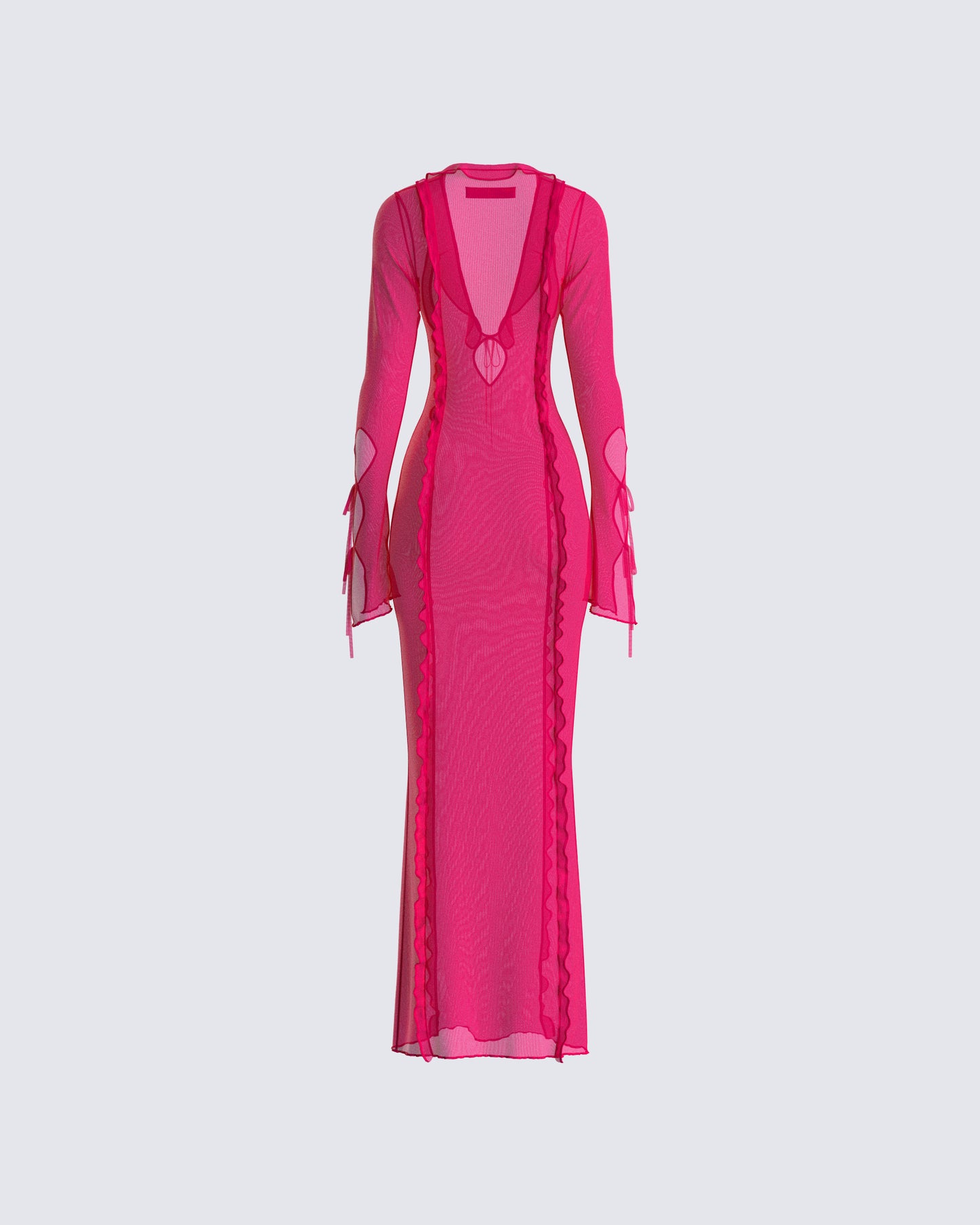Florence Magenta Mesh Maxi Dress