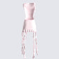 Tiana Pink Ruffle Rosette Dress