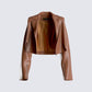 Ronny Brown Vegan Leather Jacket 3d product front