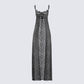 Sylvia Black Lace Maxi Top 3d product front