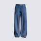 Alexander Blue Wide Leg Jeans 3d product front