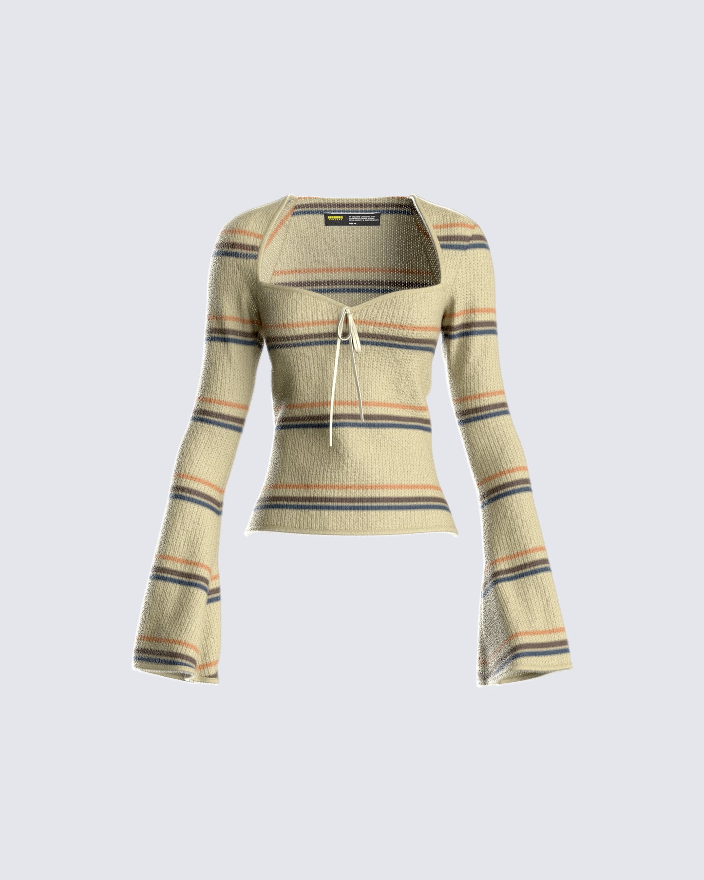 Iona Green Sweater Knit Top 3d product front