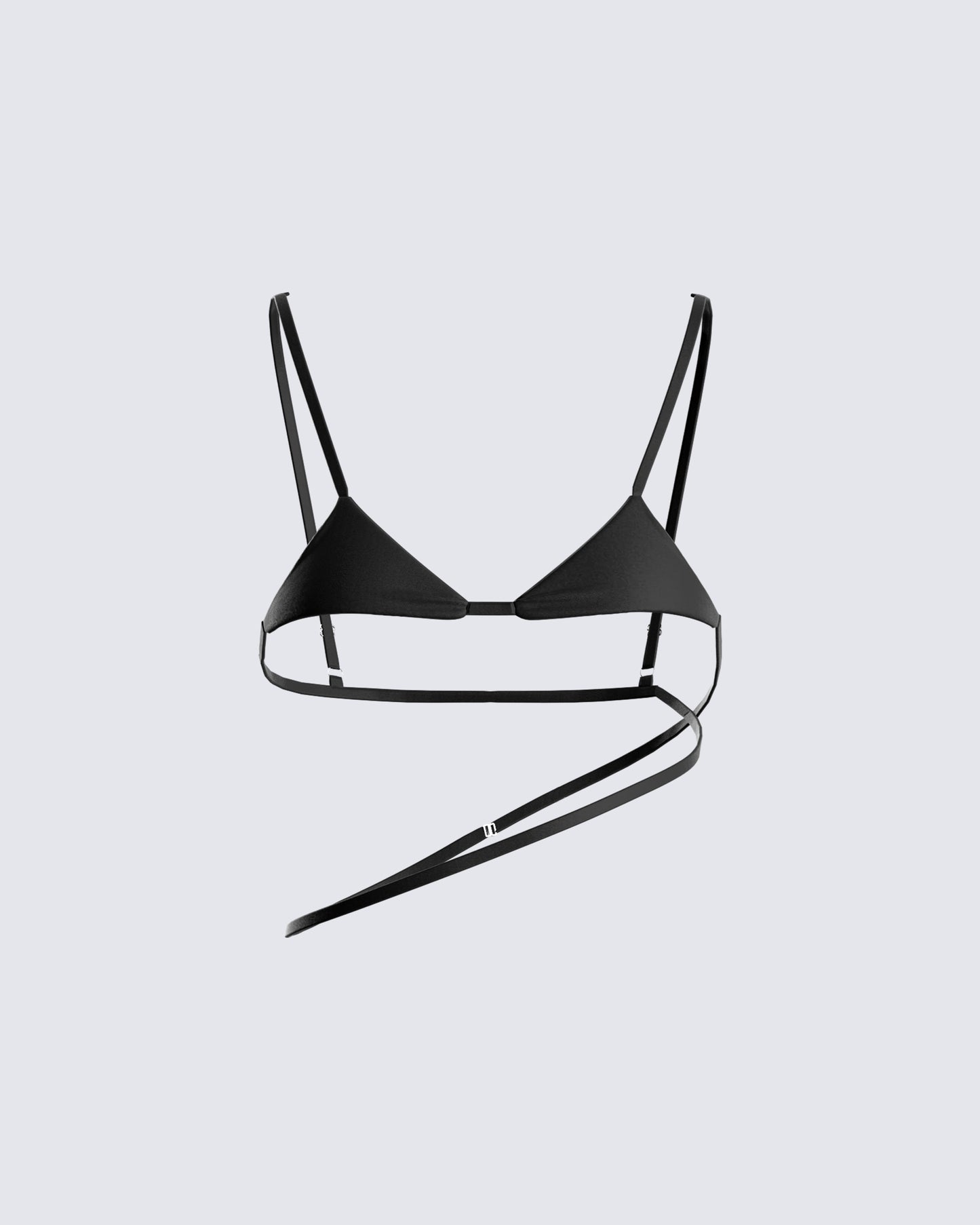 Danilo Black Bikini Top 3d product front