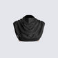 Whitney Black Shimmer Crop Top 3d product front