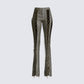 Jax Olive Lace Up Pants 3d product front