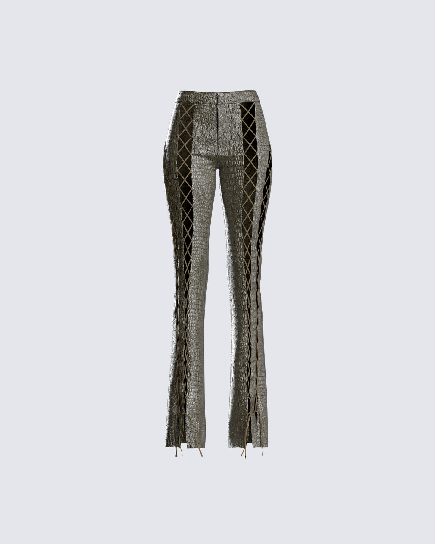 Jax Olive Lace Up Pants 3d product front