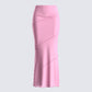 Zoelle Pink Knit Maxi Skirt 3d product front
