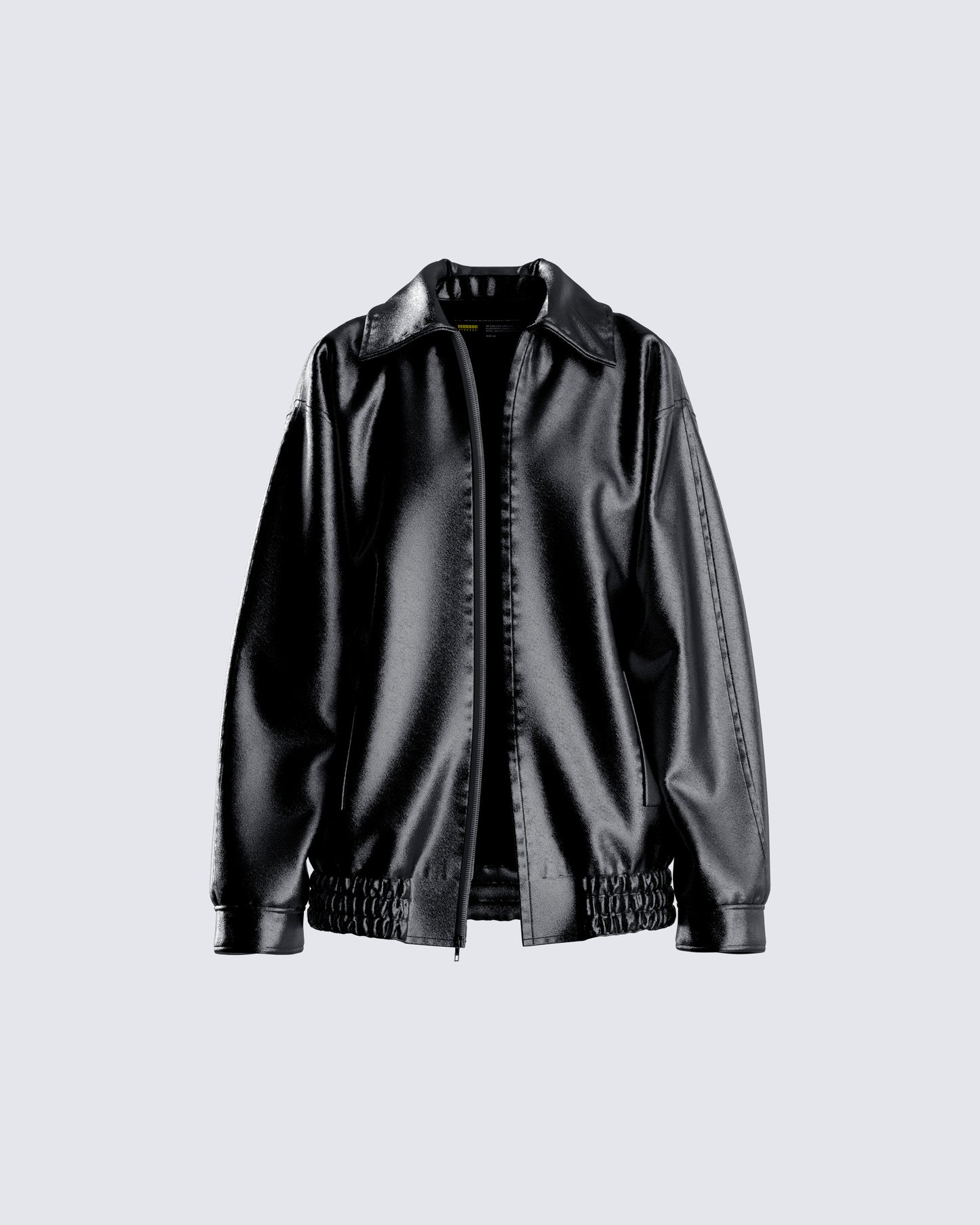 Danny Black Vegan Leather Jacket 3d product front
