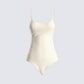 Regina Beige Knit Cami Bodysuit 3d product front