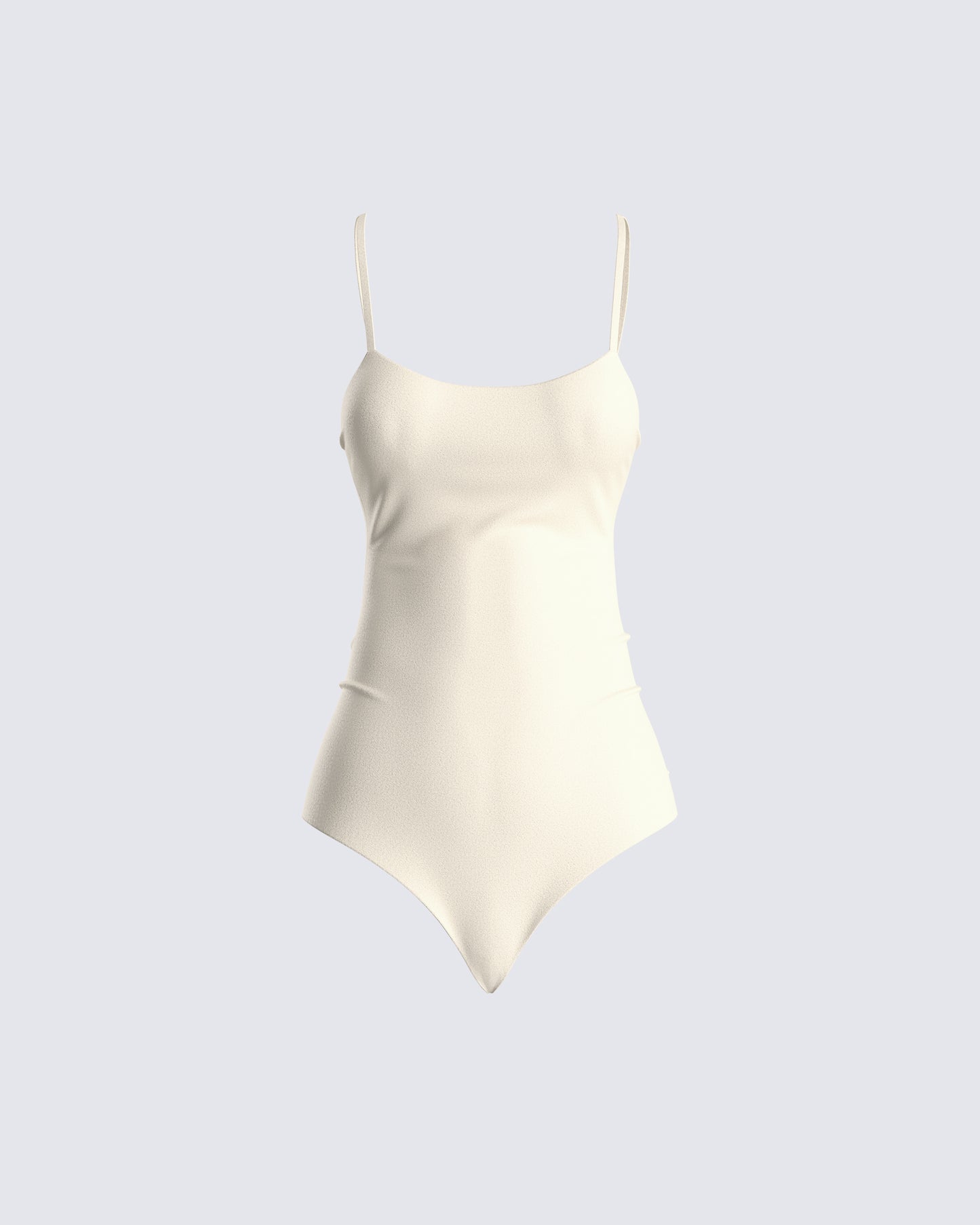 Regina Beige Knit Cami Bodysuit 3d product front