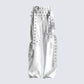 Pia White Vegan Leather Belt Pant 3d product front