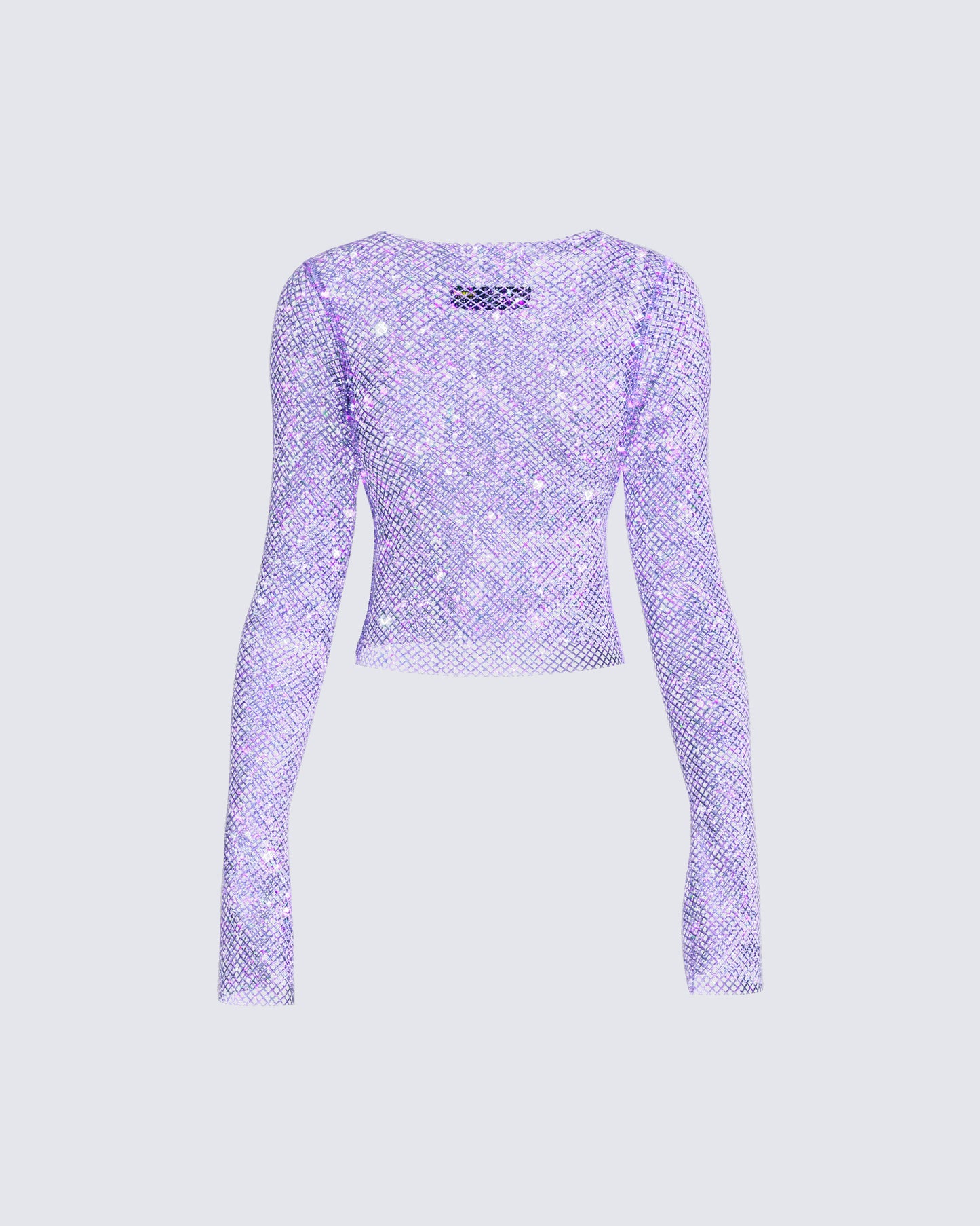 Danya Lavender Rhinestone Top 3d product front