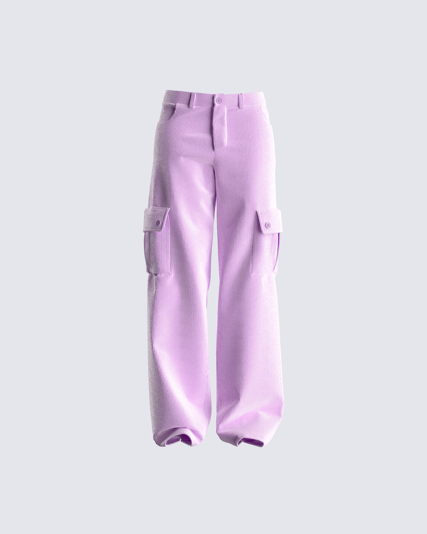 Lisa Lavender Corduroy Cargo Pant product front