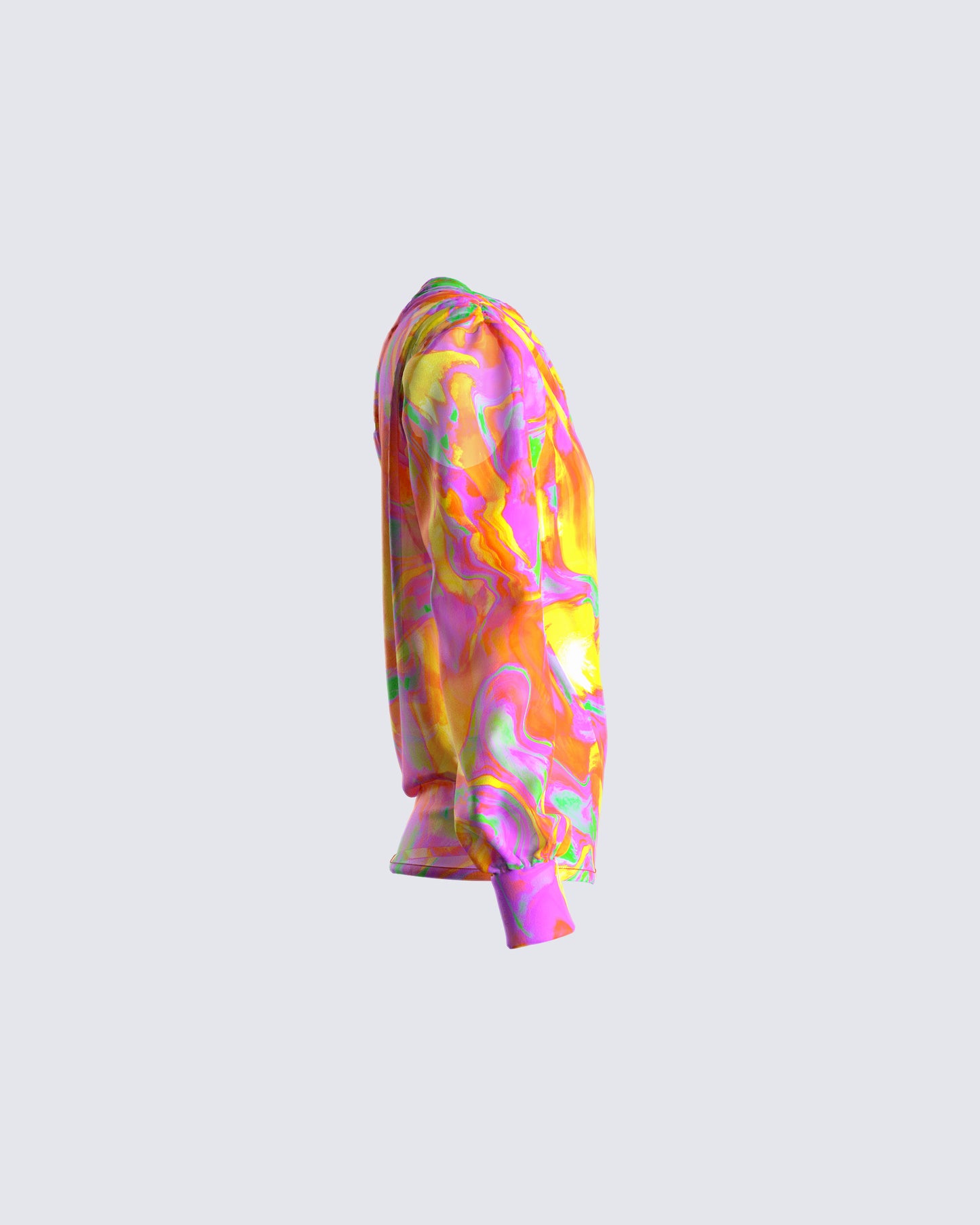 Monica Abstract Print Draped Top