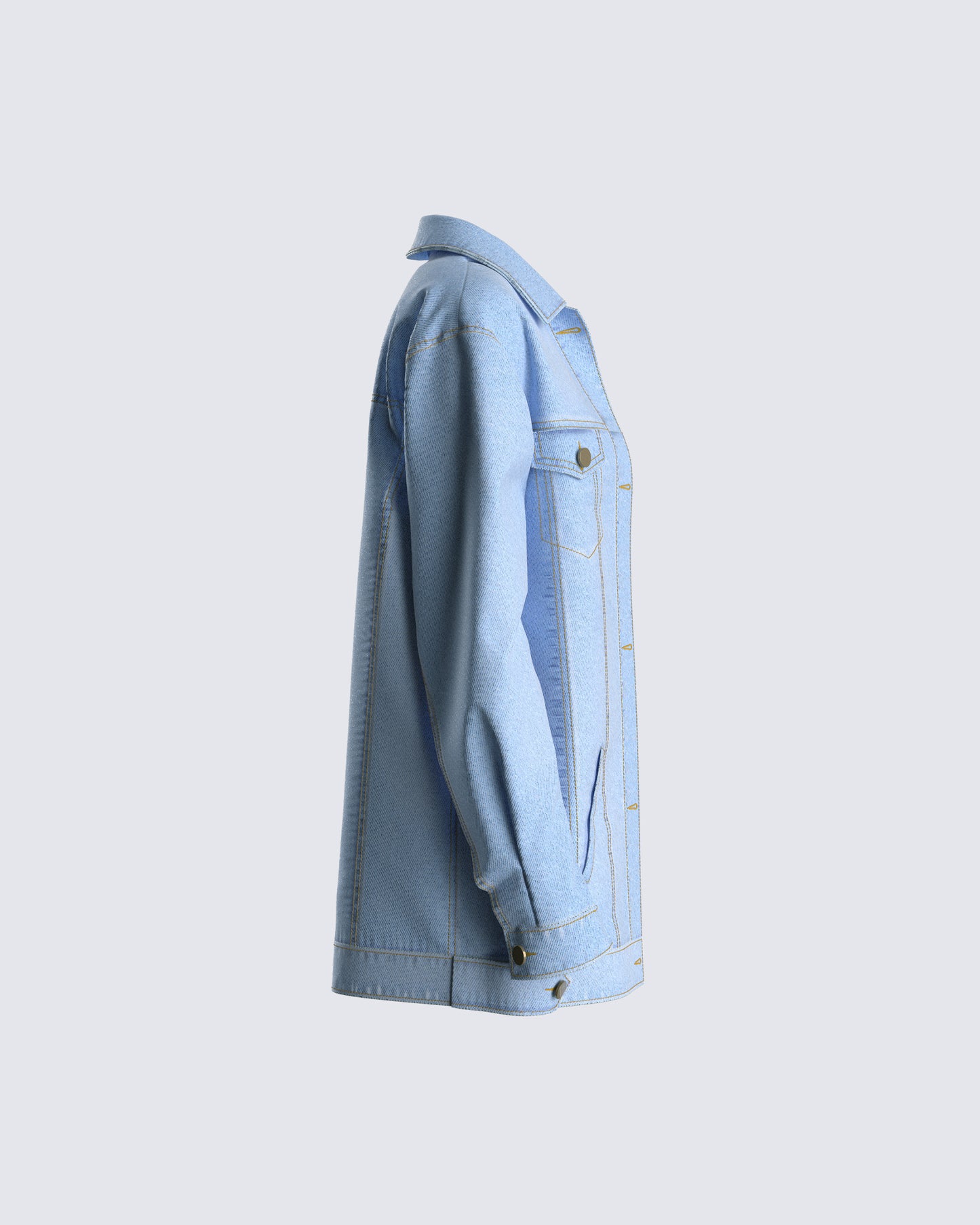 Bree Blue Denim Oversize Jacket