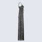 Sylvia Black Lace Maxi Top