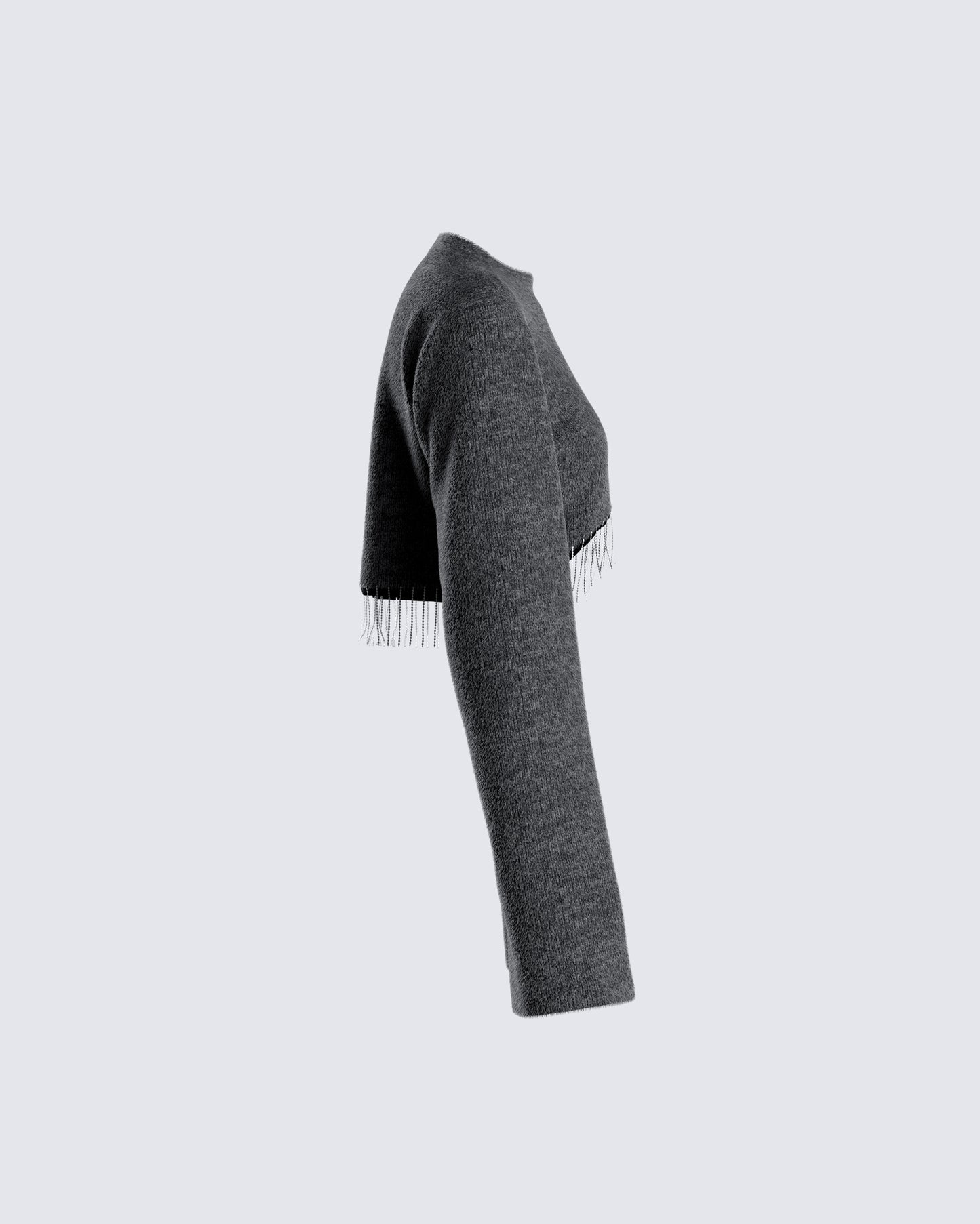 Josephine Grey Crystal Sweater Top