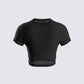Malu Black Jersey Graphic Top