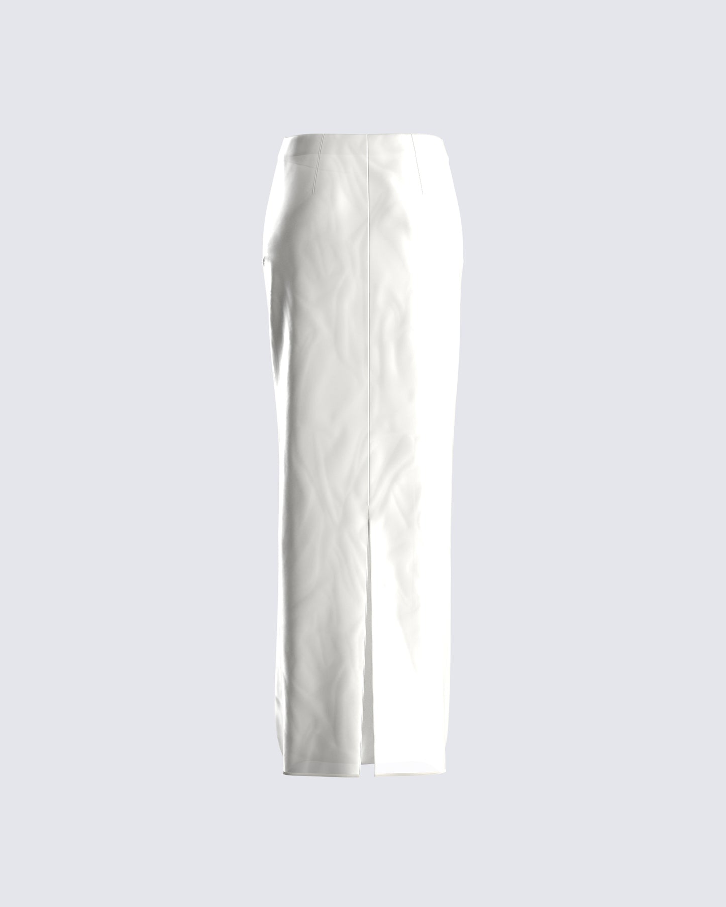Mackenna Ivory Satin Maxi Skirt