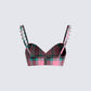 Amanda Multi Plaid Crop Top