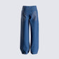 Alexander Blue Wide Leg Jeans