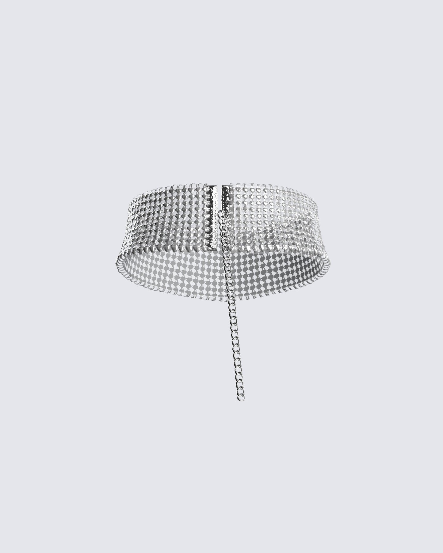 Blane Silver Rhinestone Choker