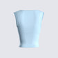 Indie Baby Blue Jersey Cut Out Top