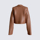 Ronny Brown Vegan Leather Jacket