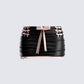 Novo Black Vegan Leather Skirt 3d product front