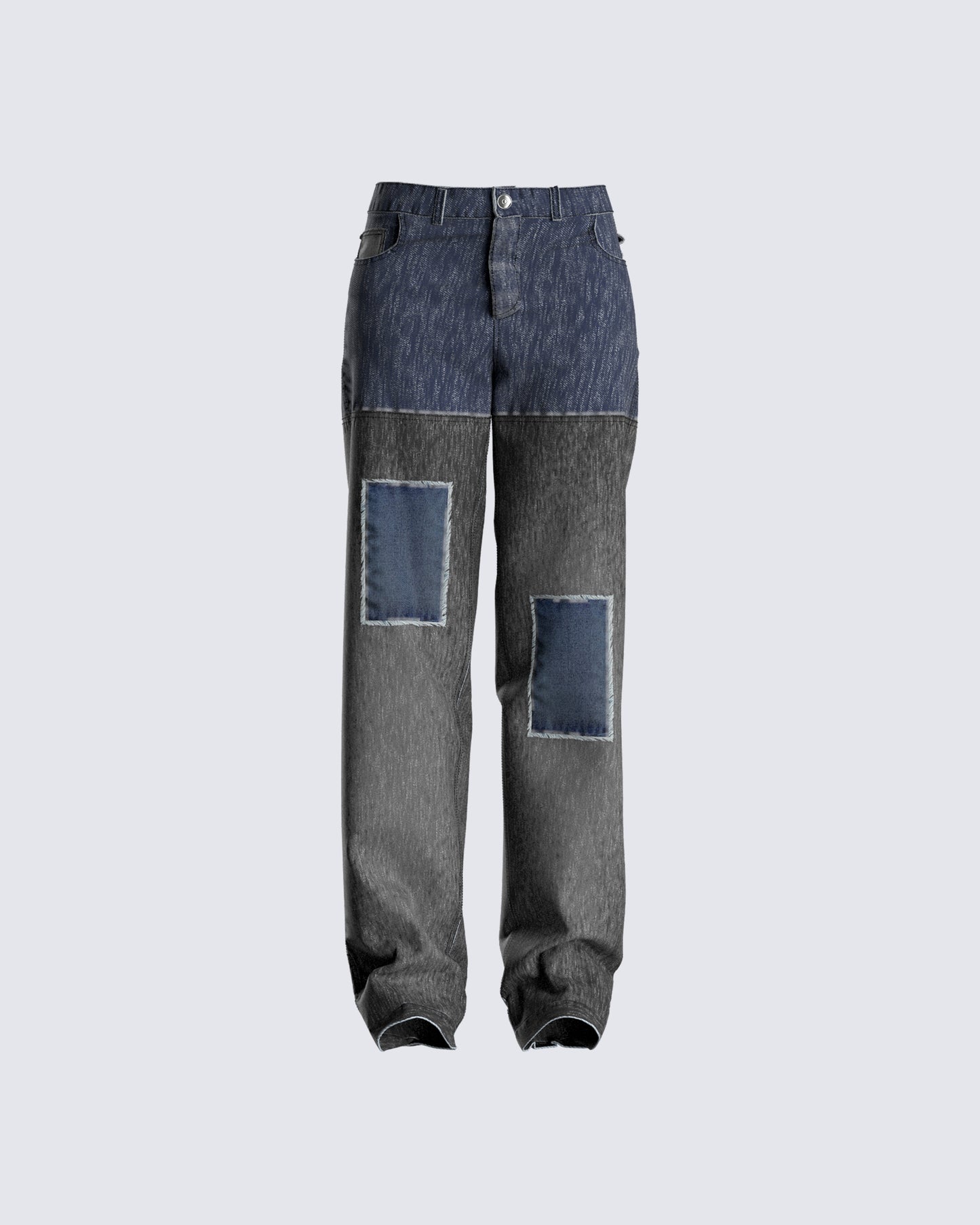 Pascal Colorblock Black Blue Jeans 3D product front