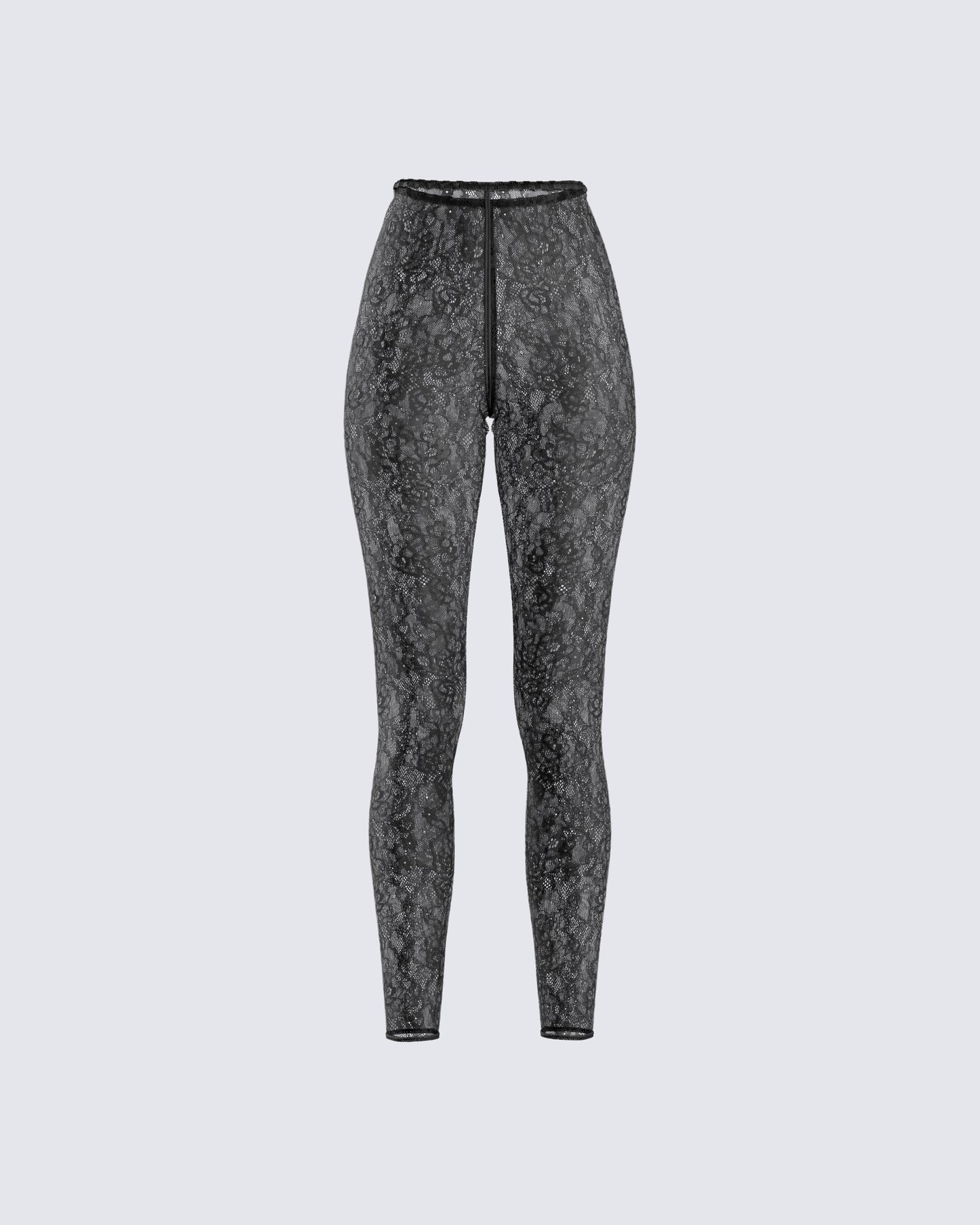 Sylvia Black Lace Legging Pant 3d product front