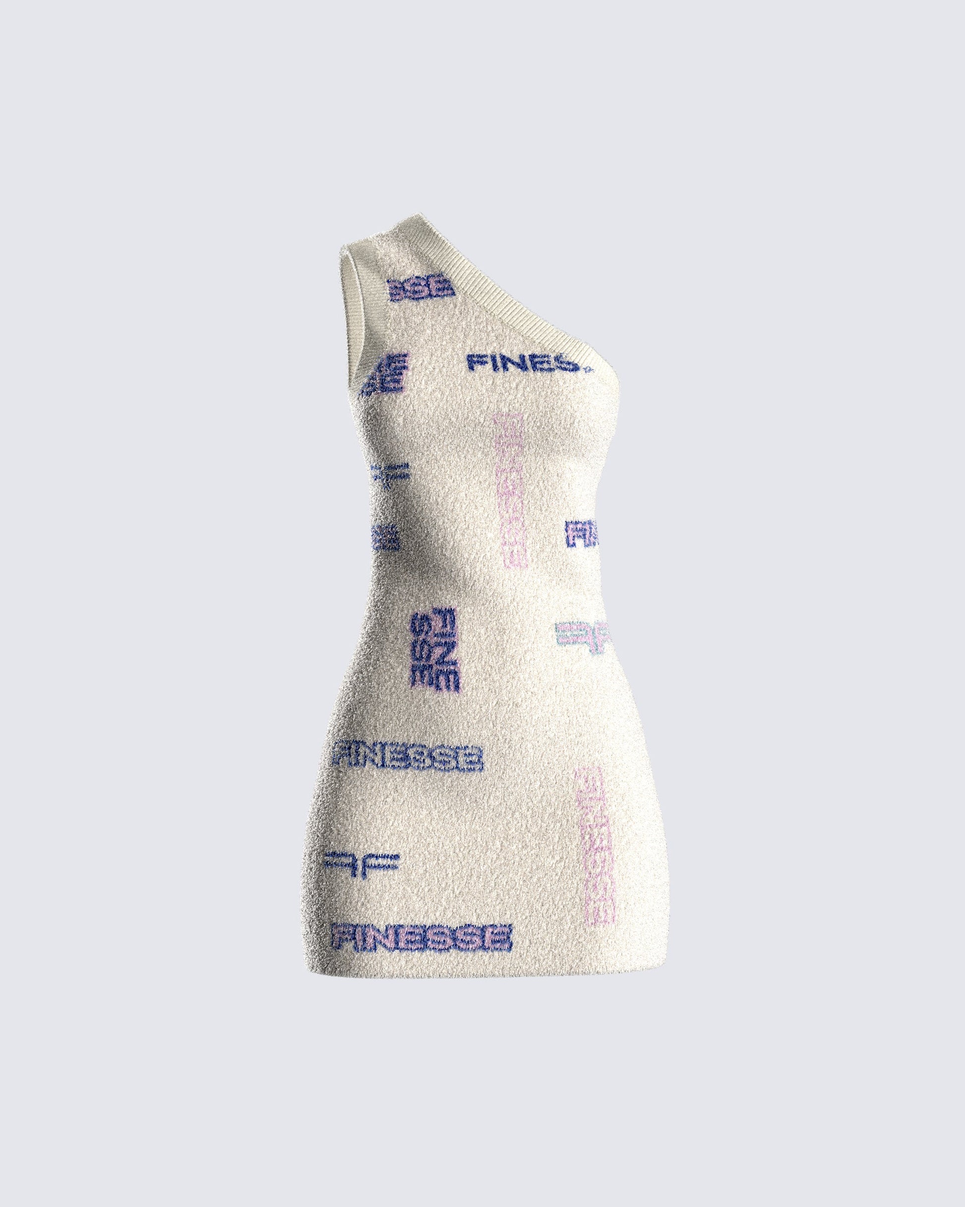 Alicia Ivory Print Mini Dress product front