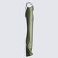 Nadir Olive Vegan Leather Pant