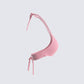Lumi Pink Knit Bra Top