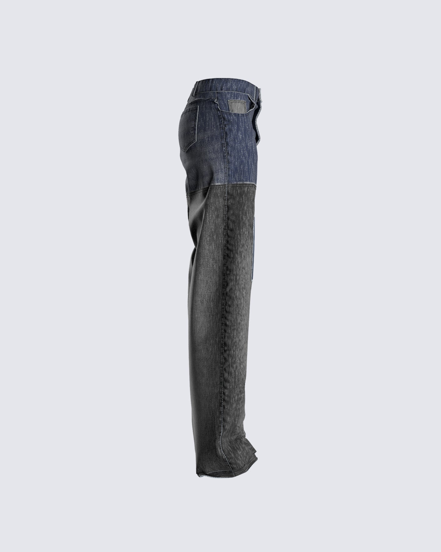 Pascal Colorblock Black Blue Jeans