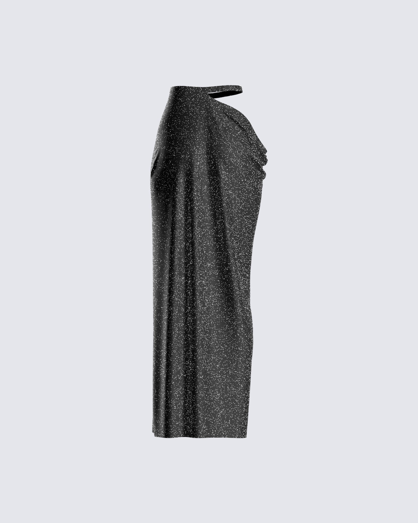 Whitney Black Shimmer Maxi Skirt