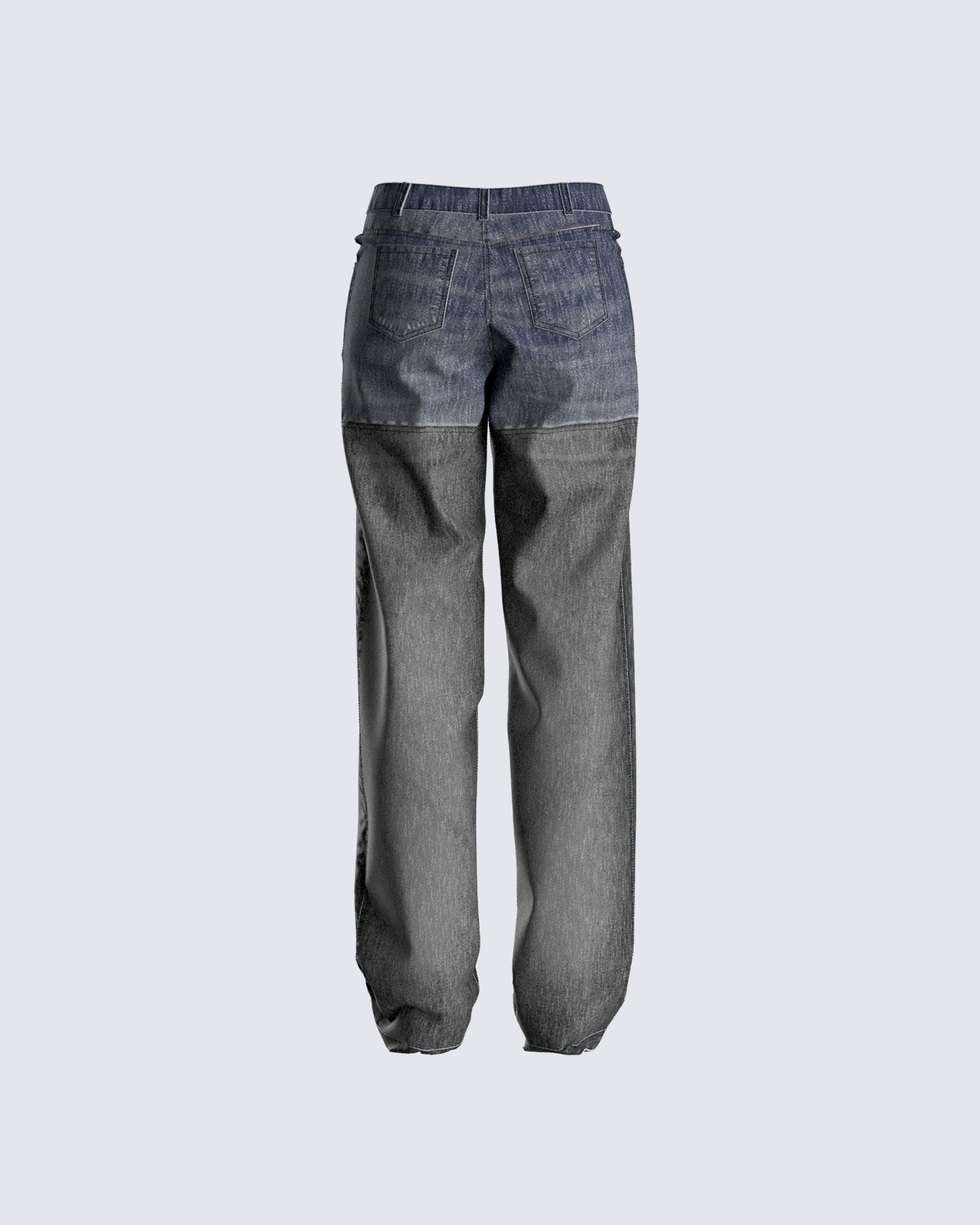 Pascal Colorblock Black Blue Jeans