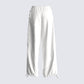 Maddox White Parachute Pant