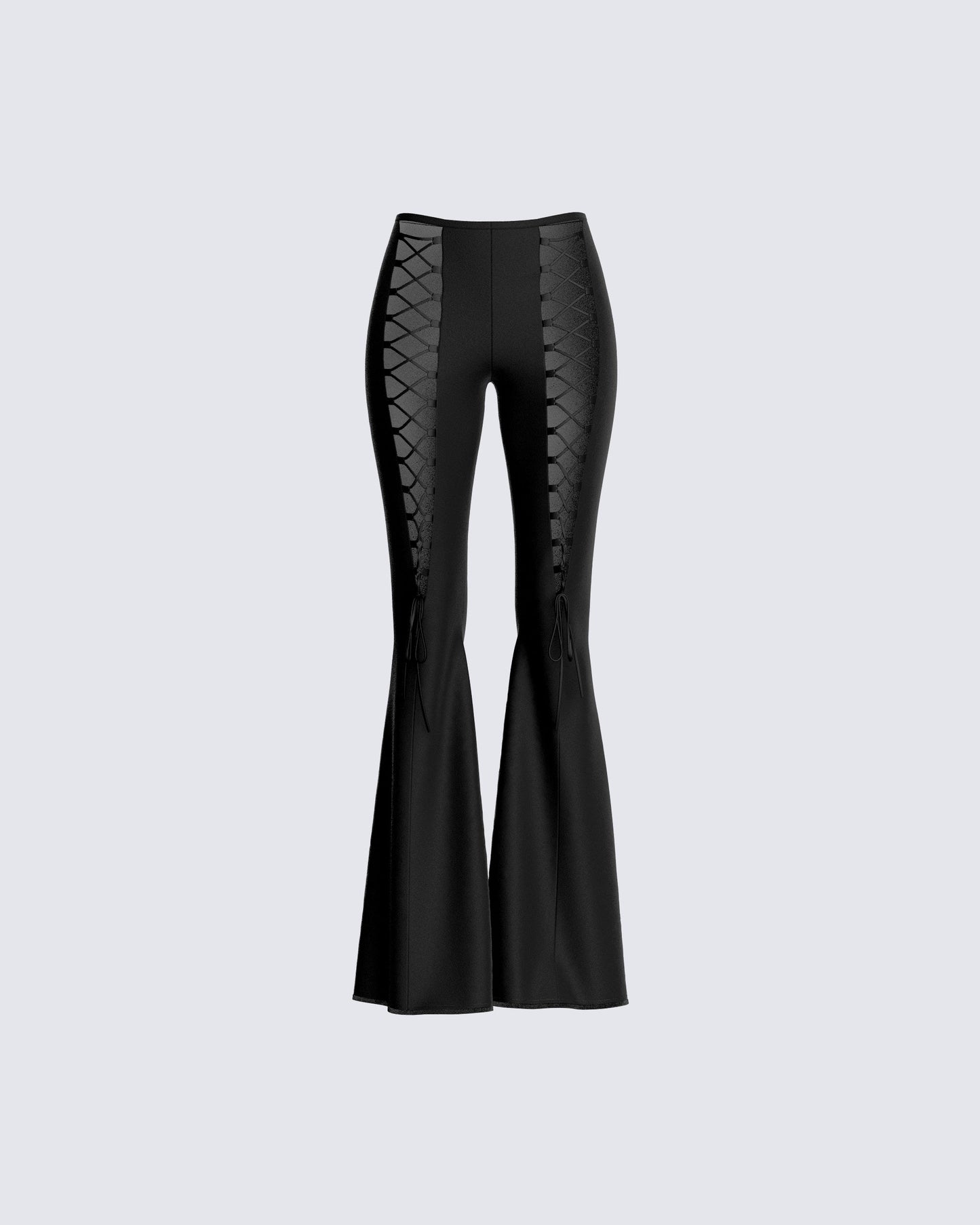 Brady Black Lace Up Pant product front